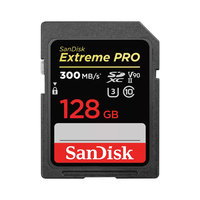 SanDisk Extreme PRO 128 GB SDXC UHS-II Klasse 10 (Schwarz)