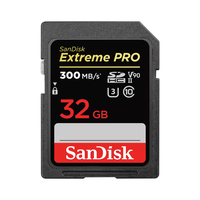 SanDisk Extreme PRO 32 GB SDHC UHS-II Klasse 10 (Schwarz)