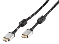 Vivanco Premium Ultra HD High Speed HDMI-Kabel 1,2 m HDMI Typ A (Standard) Aluminium, Schwarz, Weiß (Aluminium, Schwarz, Weiß)