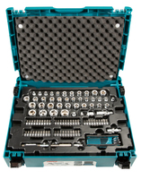 Makita E-08713 Mechanik-Werkzeugsätze 120 Werkzeug (Schwarz, Blau)