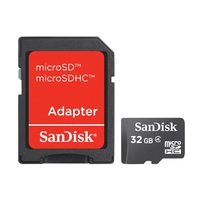 Sandisk microSDHC 32GB (Schwarz)