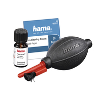 Hama Optic HTMC Dust Ex Digitalkamera Geräte-Reinigungsset (Schwarz, Rot)