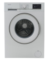 Sharp ES-GFB7143WD-DE Waschmaschine Frontlader 7 kg 1400 RPM D Weiß (Weiß)