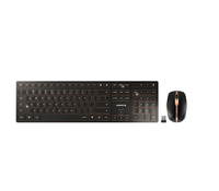 CHERRY DW 9100 SLIM Tastatur RF Wireless + Bluetooth QWERTY US Englisch Schwarz (Schwarz)