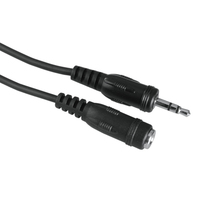 Hama 00205105 Audio-Kabel 5 m 3.5mm Schwarz (Schwarz)