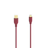 Hama Flexi-Slim USB Kabel 0,75 m USB 2.0 USB C USB A Rot (Rot)