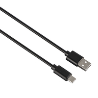 Hama 00200907 USB Kabel 0,9 m USB 2.0 USB C USB A Schwarz (Schwarz)