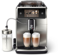 Saeco Xelsis Deluxe SM8785 Kaffeevollautomat (Schwarz, Metallisch)