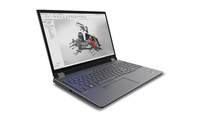 Lenovo ThinkPad P16 Mobiler Arbeitsplatz 40,6 cm (16") WQXGA Intel® Core™ i9 i9-13980HX 32 GB DDR5-SDRAM 1 TB SSD NVIDIA RTX 2000 Ada Wi-Fi 6E (802.11ax) Windows 11 Pro Grau, Schwarz (Grau, Schwarz)