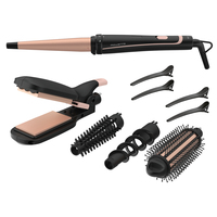 Rowenta Infinite Looks CF4231F0 Haarstyling-Ger&auml;t Multistyler Warm Schwarz, Bronze 1,8 m (Schwarz, Bronze)