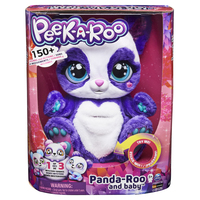 Peek-A-Roo Mama Panda und Baby - mit interaktivem Beutel (Violett, Weiß)