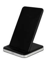 Vivanco QICHARSTANDVV10 Smartphone Aluminium, Schwarz USB Kabelloses Aufladen Schnellladung Drinnen
