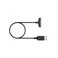 Fitbit Luxe & Charge 5 USB Kabel USB A Schwarz (Schwarz)