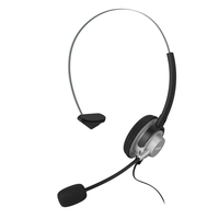 Hama 00201157 Kopfhörer & Headset Verkabelt Kopfband Büro/Callcenter Schwarz, Silber (Schwarz, Silber)