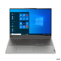 Lenovo ThinkBook 16p Notebook 40,6 cm (16 Zoll) WQXGA AMD Ryzen™ 7 16 GB DDR4-SDRAM 512 GB SSD NVIDIA GeForce RTX 3060 Wi-Fi 6 (802.11ax) Windows 11 Pro Grau (Grau)