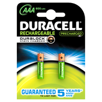 Duracell Stay Charged AAA (2pcs) (Mehrfarbig)