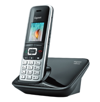 Gigaset Premium 100 DECT-Telefon Anrufer-Identifikation Schwarz, Silber (Schwarz, Silber)