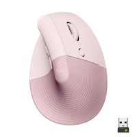Logitech Lift Maus rechts RF kabellos + Bluetooth Optisch 4000 DPI (Pink)
