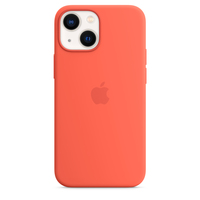 Apple iPhone 13 mini Silikon Case mit MagSafe - Nektarine (Orange)