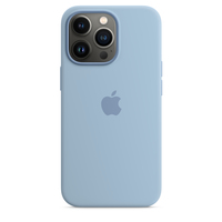Apple iPhone 13 Pro Silikon Case mit MagSafe - Dunstblau (Blau)