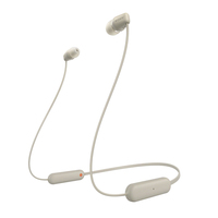 Sony WI-C100 Kopfhörer Kabellos im Ohr Anrufe/Musik Bluetooth Beige
