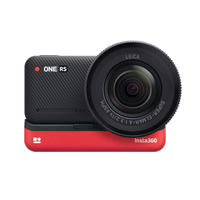 Insta360 1-Inch Edition Actionsport-Kamera 19 MP 5K Ultra HD WLAN 163 g (Schwarz, Rot)