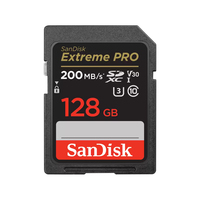 SanDisk Extreme PRO 128 GB SDXC UHS-I Klasse 10 (Schwarz)