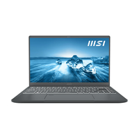 MSI Prestige 14 A12UC-228 Laptop 35,6 cm (14") Full HD Intel® Core™ i5 i5-1240P 16 GB LPDDR4x-SDRAM 512 GB SSD NVIDIA GeForce RTX 3050 Wi-Fi 6E (802.11ax) Windows 11 Pro Karbon, Grün