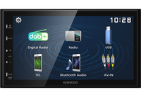 Kenwood Electronics DMX129DAB Auto Media-Receiver Schwarz 64 W Bluetooth (Schwarz)