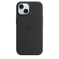 Apple iPhone 15 Silikon Case mit MagSafe &ndash; Schwarz