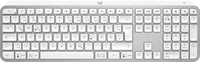 Logitech MX Keys S Tastatur RF Wireless + Bluetooth QWERTZ Deutsch Aluminium, Weiß