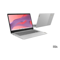 Lenovo IdeaPad Slim 3 Chrome Chromebook 35,6 cm (14") Full HD MediaTek Kompanio 520 4 GB LPDDR4x-SDRAM 128 GB eMMC Wi-Fi 6 (802.11ax) ChromeOS Grau (Grau)