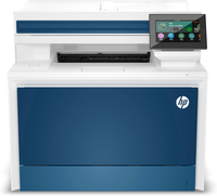 HP Color LaserJet Pro MFP 4302fdw Drucker, Farbe, Drucker für Kleine und mittlere Unternehmen, Drucken, Kopieren, Scannen, Faxen, Wireless; Drucken vom Smartphone oder Tablet; Automatische Dokumentenzuführung (Blau, Weiß)