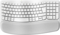 Logitech Wave Keys Tastatur RF Wireless + Bluetooth QWERTZ Deutsch Weiß