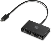 HP USB-C-zu-USB-A-Hub (Schwarz)