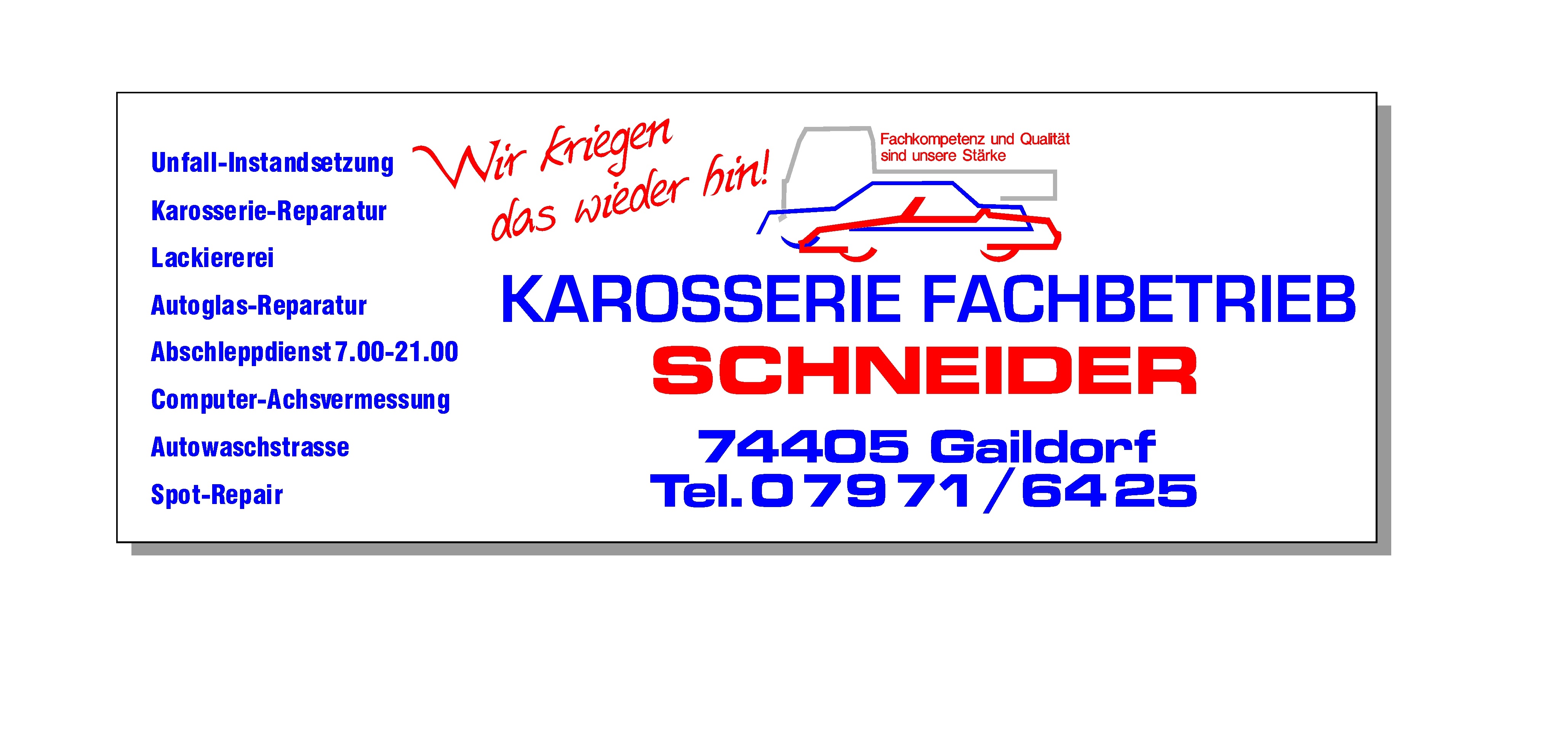 Karosserie Schneider e.K. - Inh. Marco Walz in Gaildorf