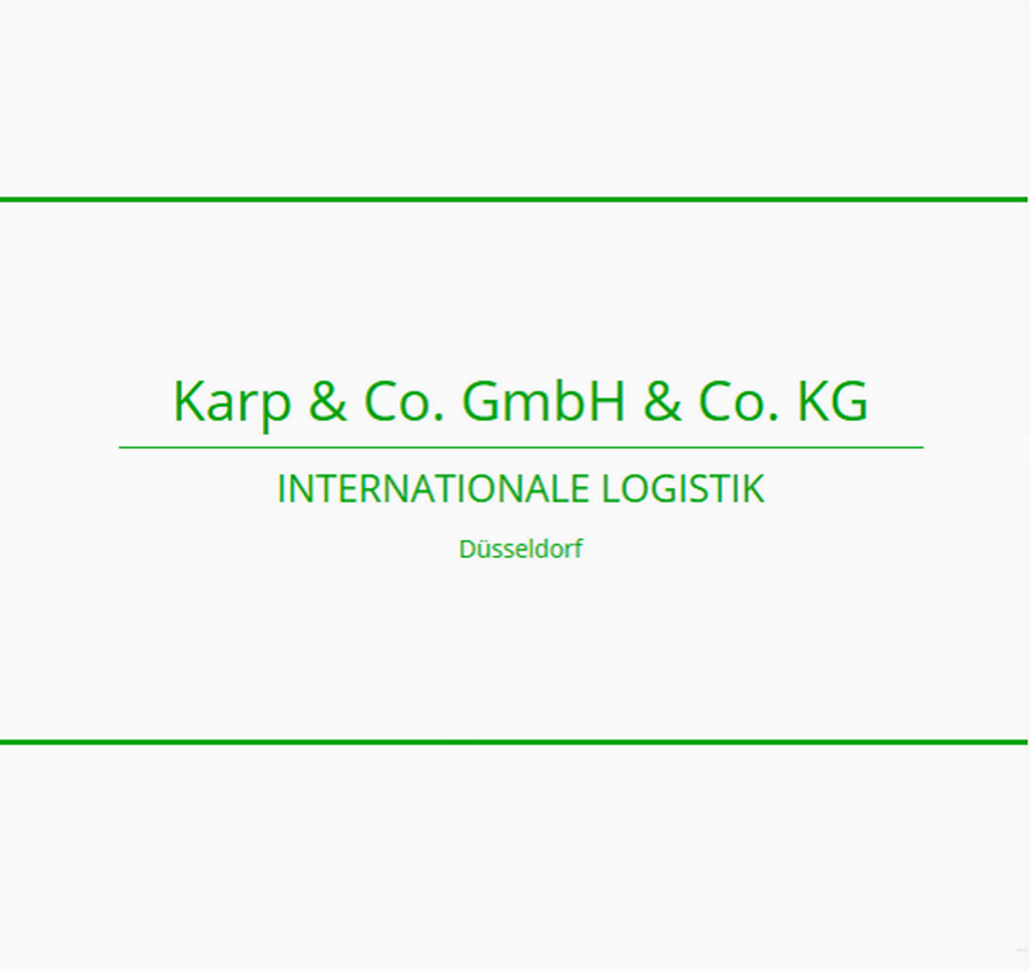 Karp & Co. GmbH & Co. KG in Düsseldorf