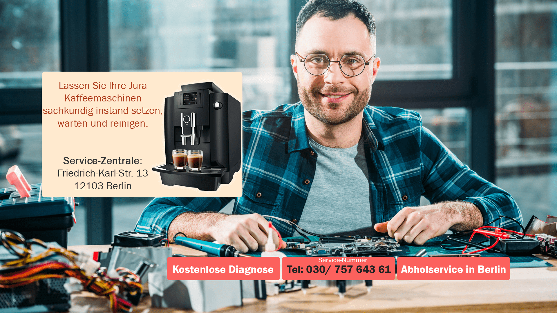 Jura Kundendienst und Reparatur in Berlin