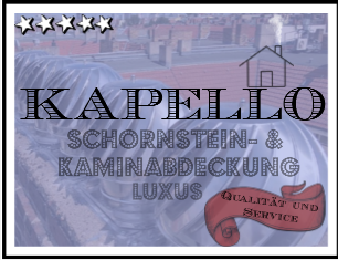 GUSTOSO SCHORNSTEIN KAMINABDECKUNG KAPELLO LUXUS