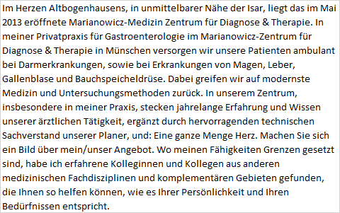 Gastroenterologie München Bogenhausen - Dr. med. Christof Pfundstein in München