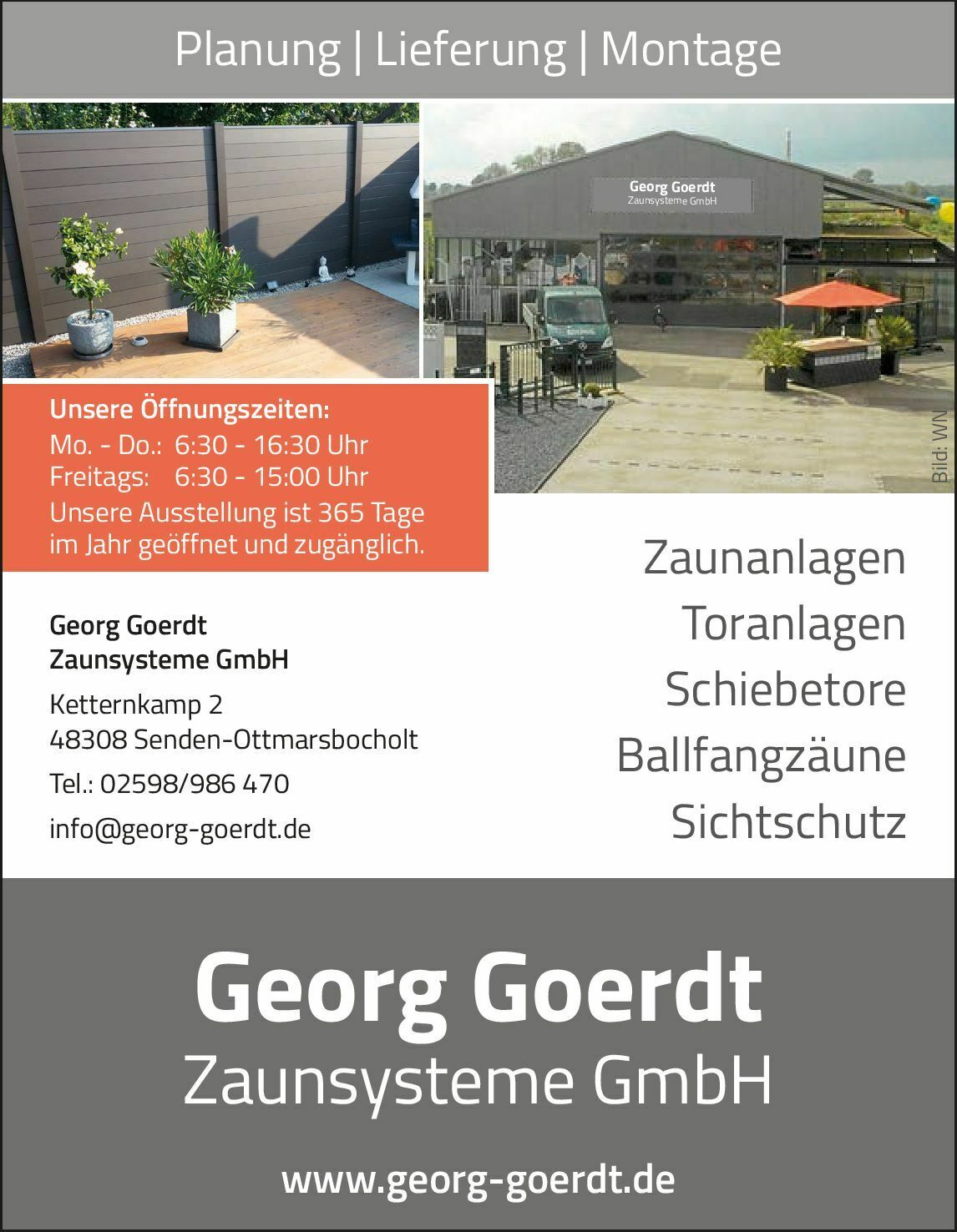 Georg Goerdt Zaunsysteme GmbH in Senden