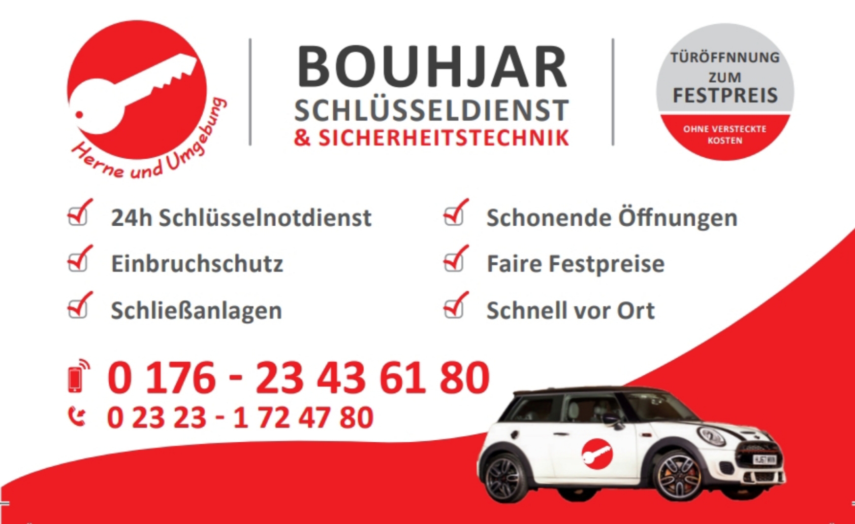 Bouhjar Schlüsseldienst Bochum 24H in Bochum