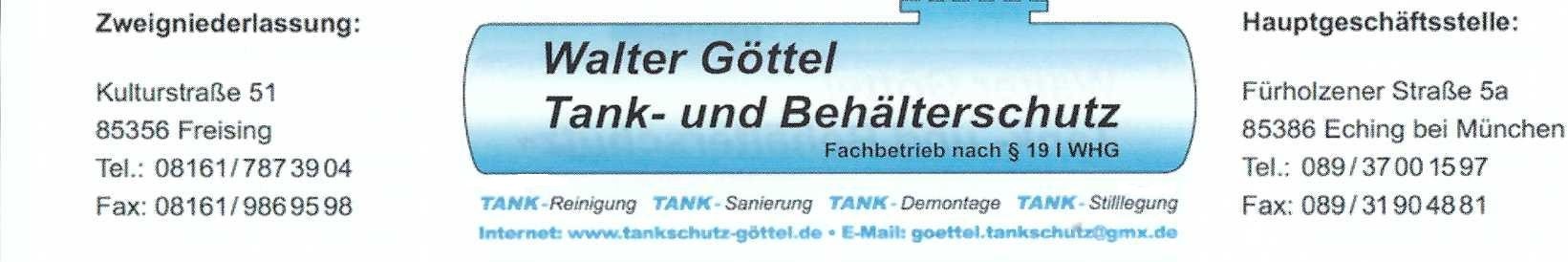 WalterGöttel Tank- und Behälterschutz in Freising