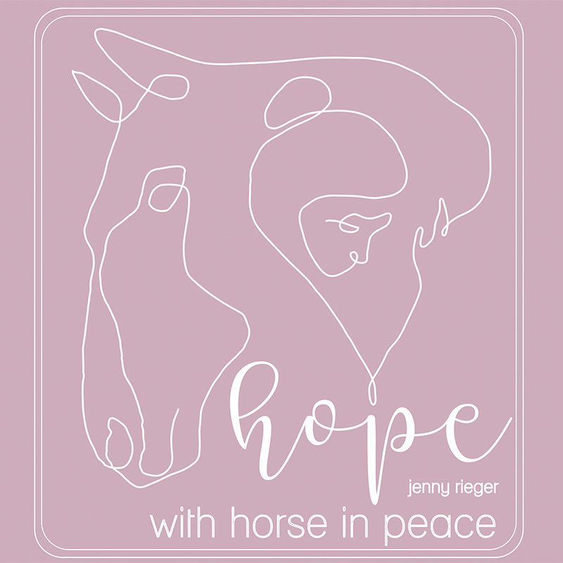 HoPe_ with horse in peace in Grafing