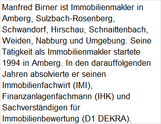 Immobilienmakler - Manfred Birner (i-b-v)  in Kümmersbruck