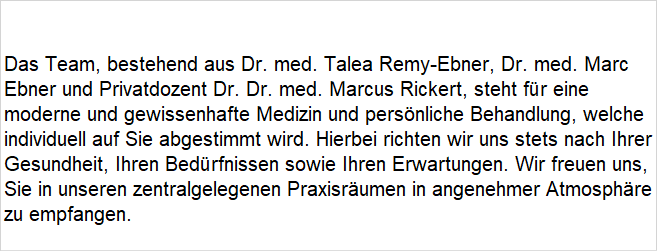 Privatpraxis Remy Ebner in Frankfurt