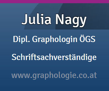 Julia Nagy - Dipl. Graphologin ÖGS und Schriftsachverständige in Wien