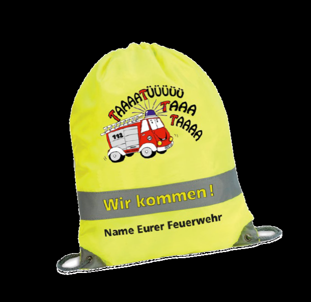 Der leuchtende Feuerwehr-Turnbeutel in Hamburg