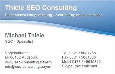SEO Consulting Thiele in Augsburg