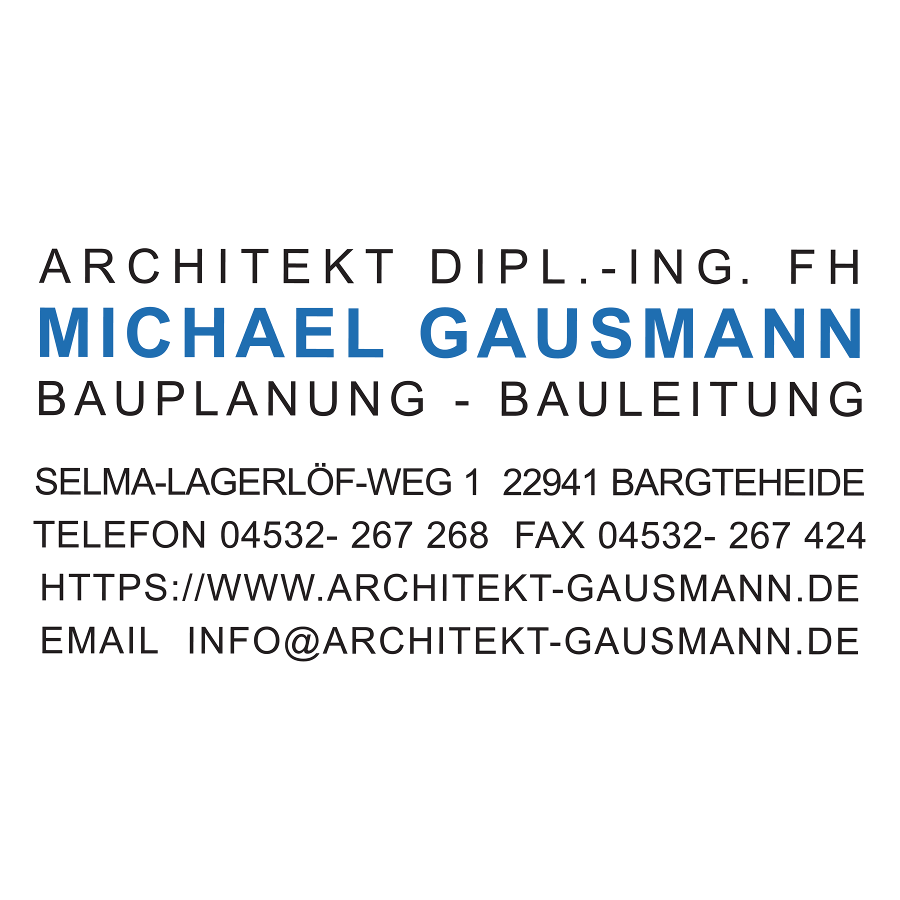 Architekt Michael Gausmann in Bargteheide